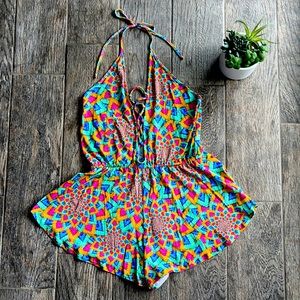 Deep V Laced Romper